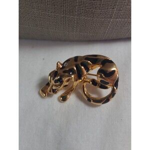 Vintage D'orlan tiger brooch